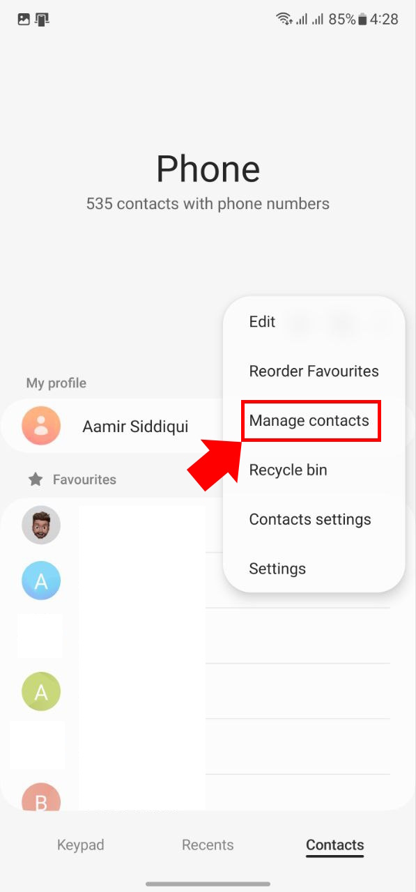 How to transfer contacts on Android Samsung vcard export 2