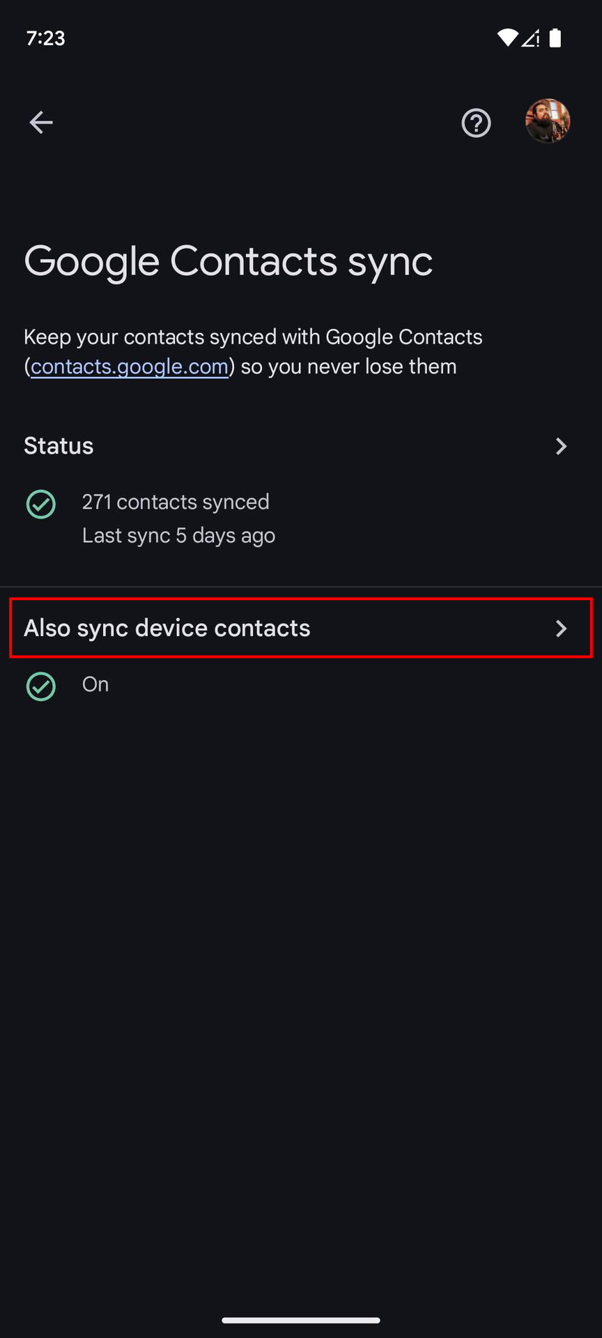 How to turn on Google sync for contacts on Android (7)