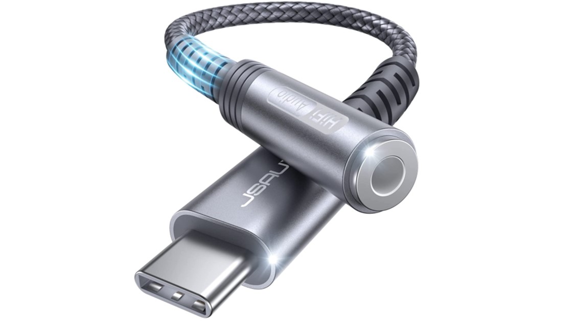 JSAUX USB C to Aux Audio Dongle Cable Cord Product IMage