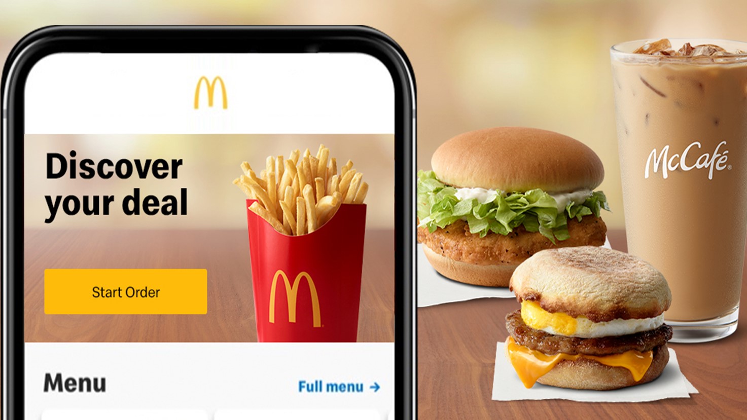 McDonalds App On Phone Screen