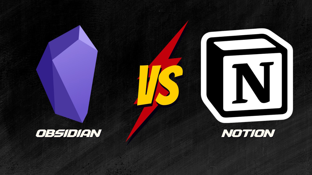 Obsidian vs Notion Featured Image