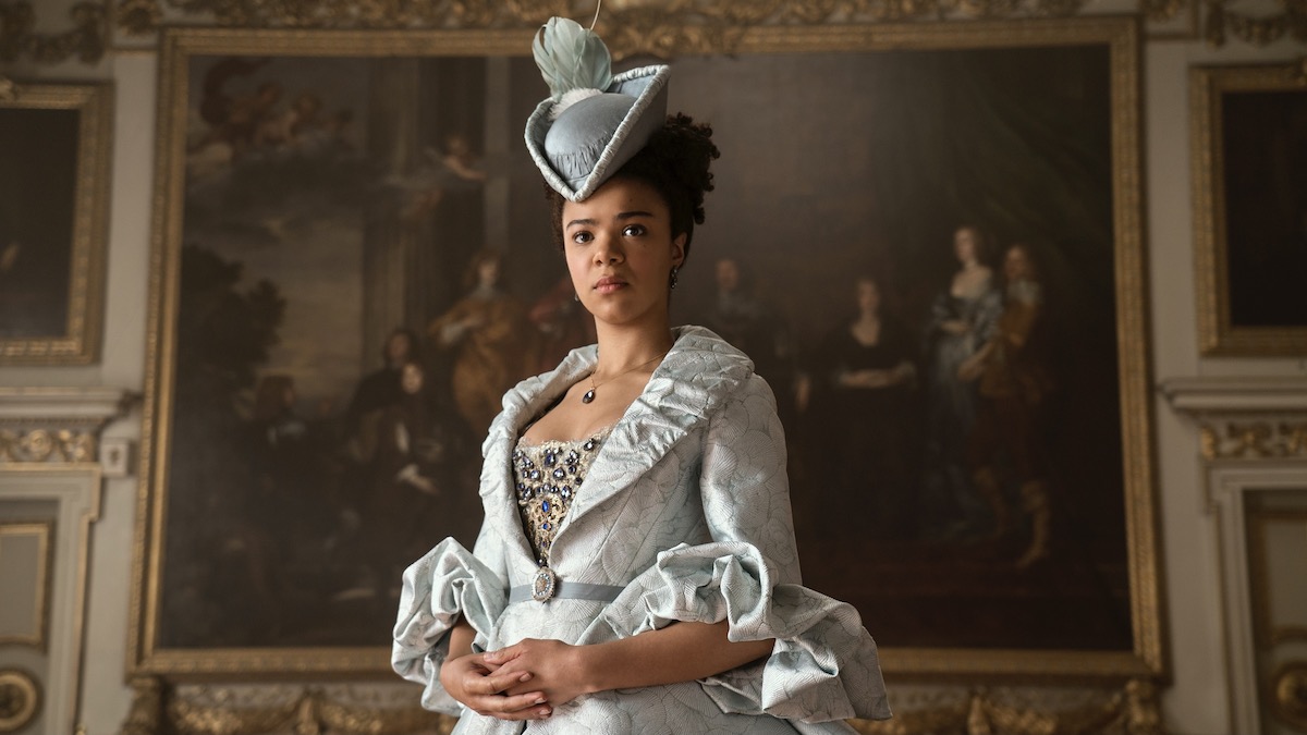 India Amarteifio as Young Queen Charlotte in Queen Charlotte A Bridgerton Story - best new streaming shows