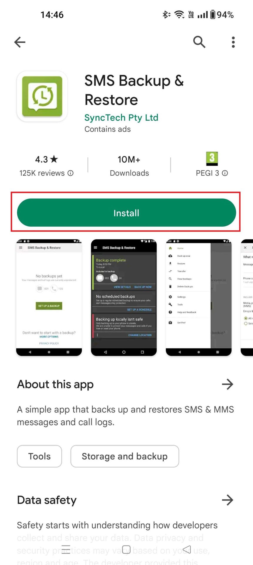 SMS Backup and Restore App on Play Store