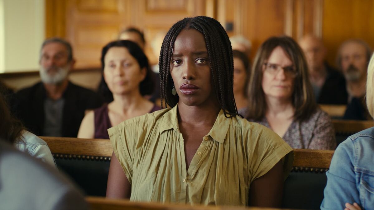 A woman sits in a courtroom in Saint Omer - best new streaming movies