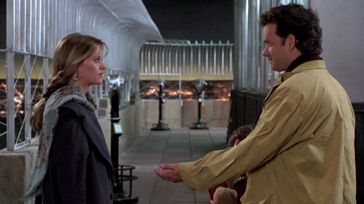 Tom Hans and Meg Ryan in Sleepless in Seattle