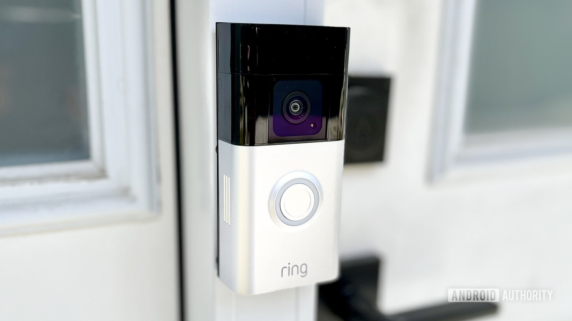 The Ring Battery Doorbell Plus up close