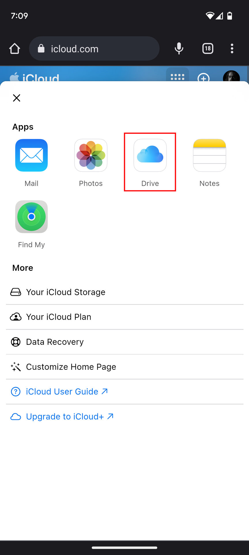 Upload files to iCloud on Android 2