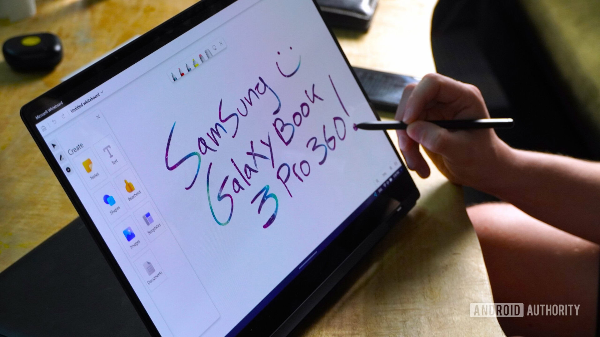 Writing on Samsugn Galaxy Book 3 Pro 360