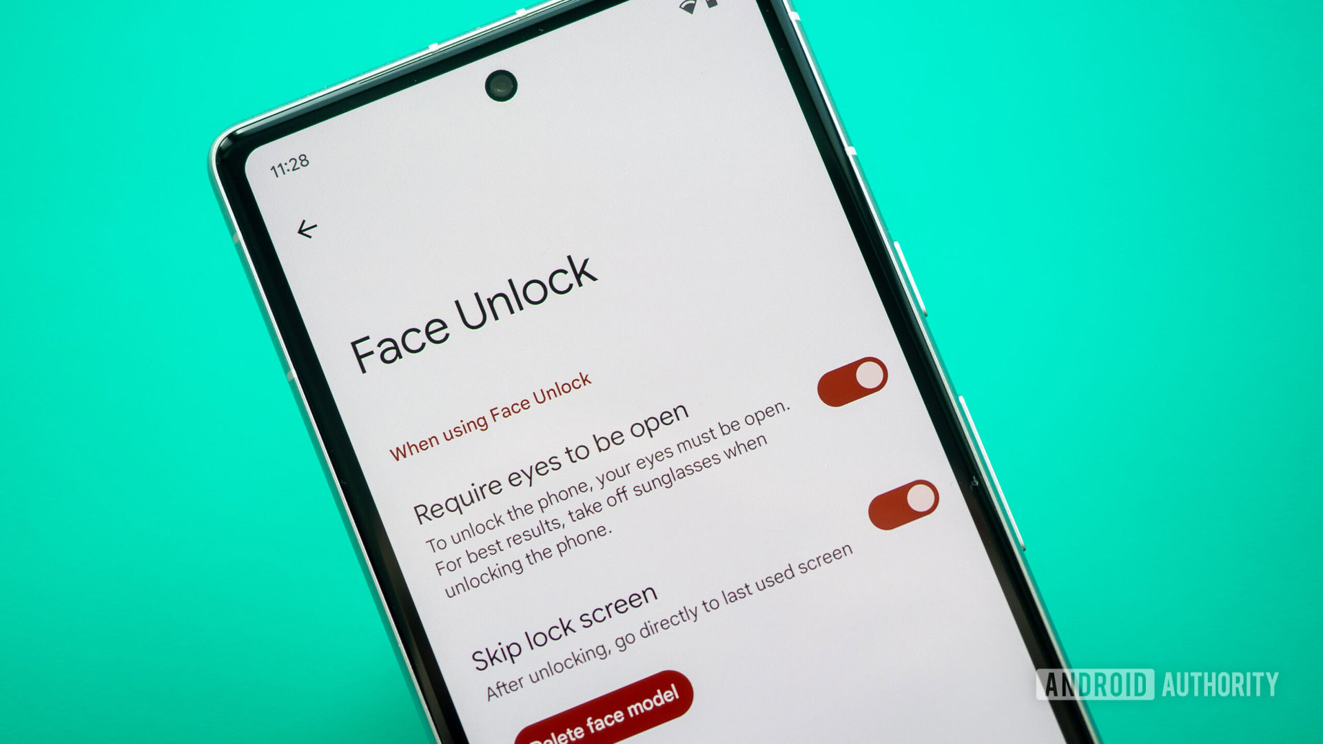 google pixel 7a face unlock 1