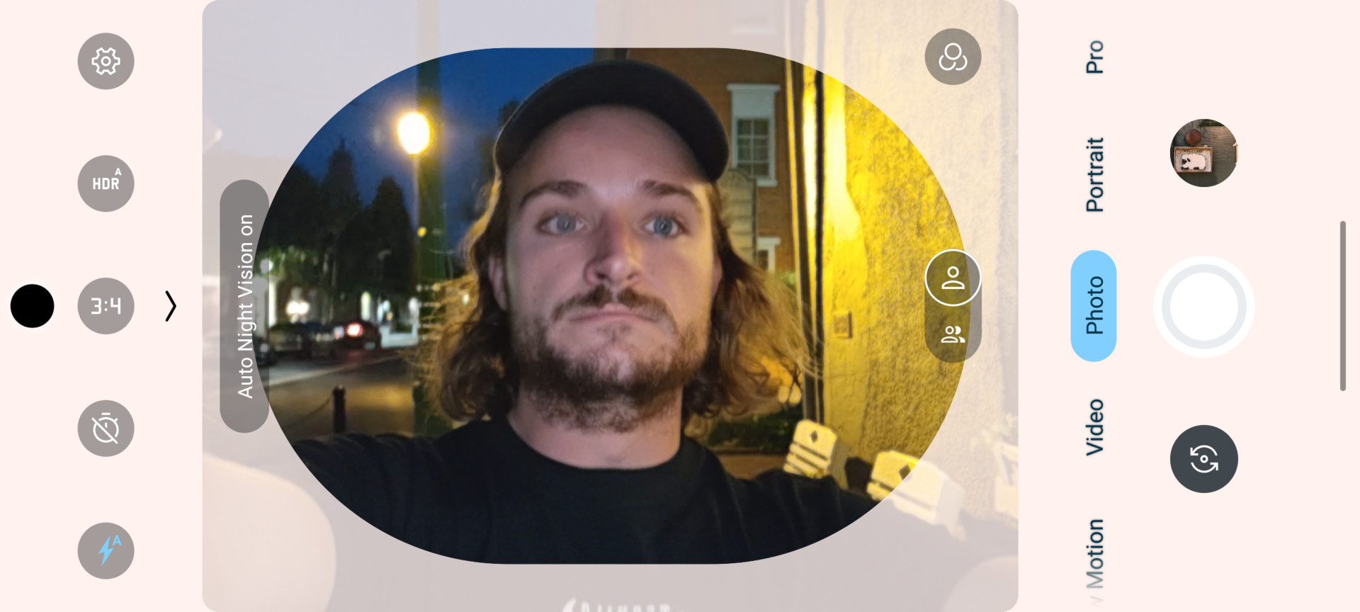 motorola edge plus 2023 night selfie screenshot