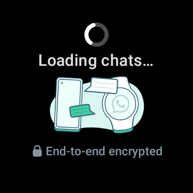 whatsapp wear os screenshot 4 loading chats