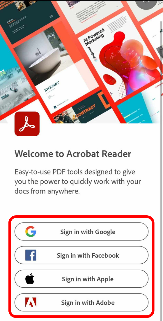 adobe acrobat reader pdf editor app sign in