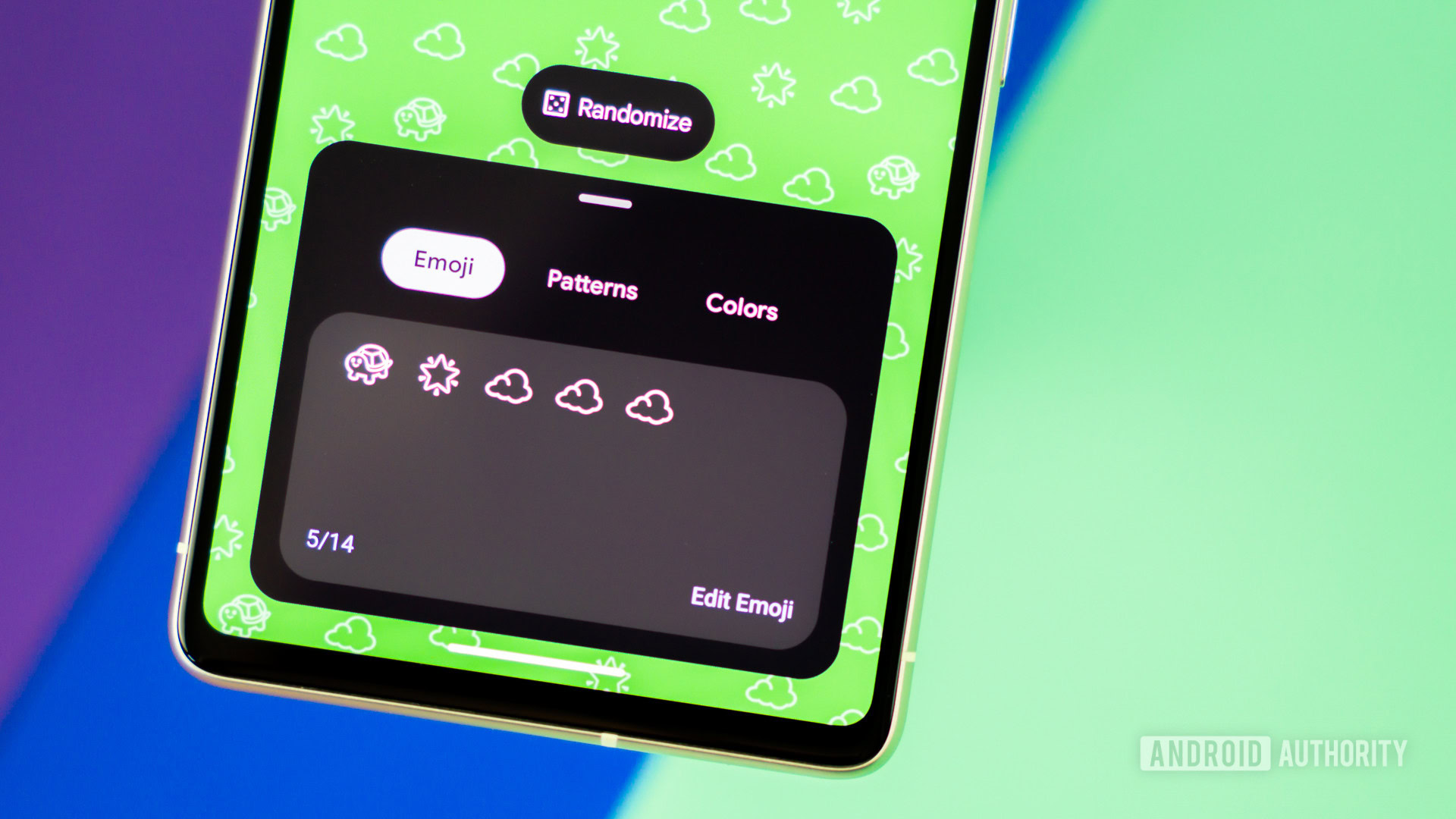 Android Emoji wallpapers on Android phone stock photo 3 Android Emoji wallpapers on Android phone stock photo 3