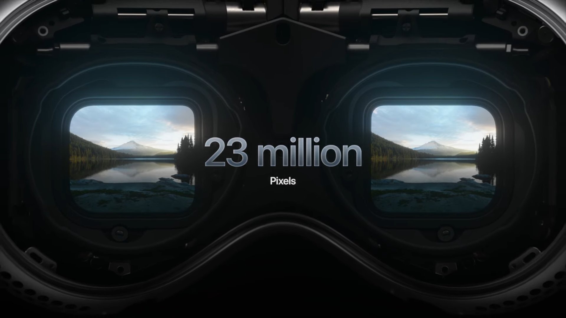 Apple WWDC 2023 vision pro display