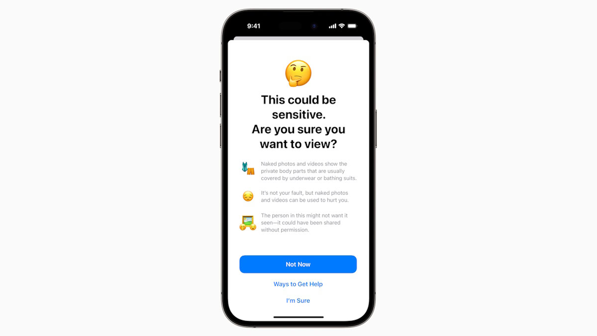 Apple WWDC23 iOS 17 Privacy Sensitive Content Warning