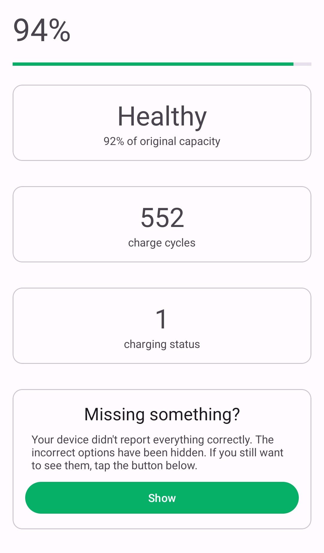 Batt app Battery health for Android 14