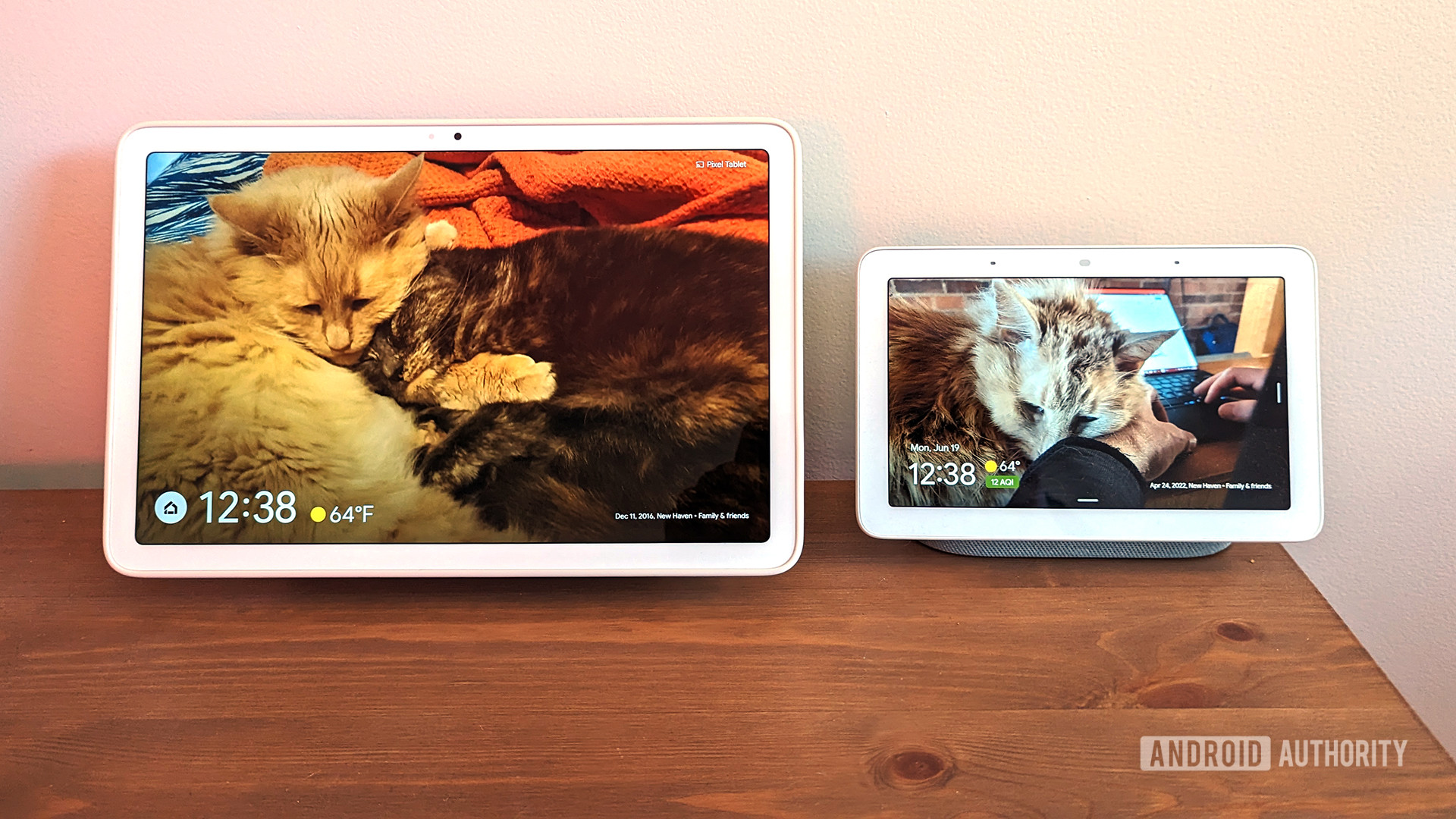Google Pixel Tablet vs Google Nest Hub Front