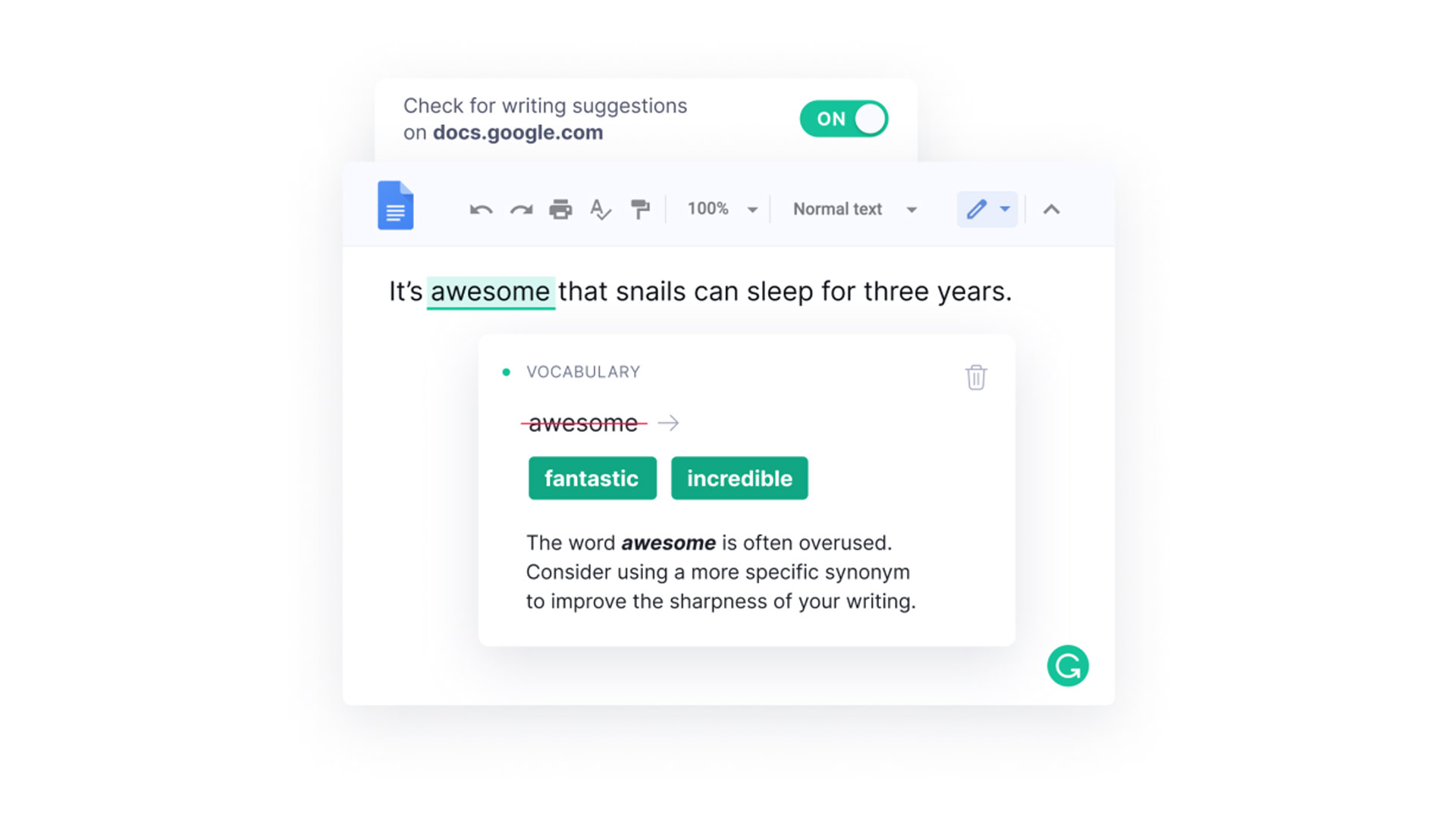 Grammarly for Chrome