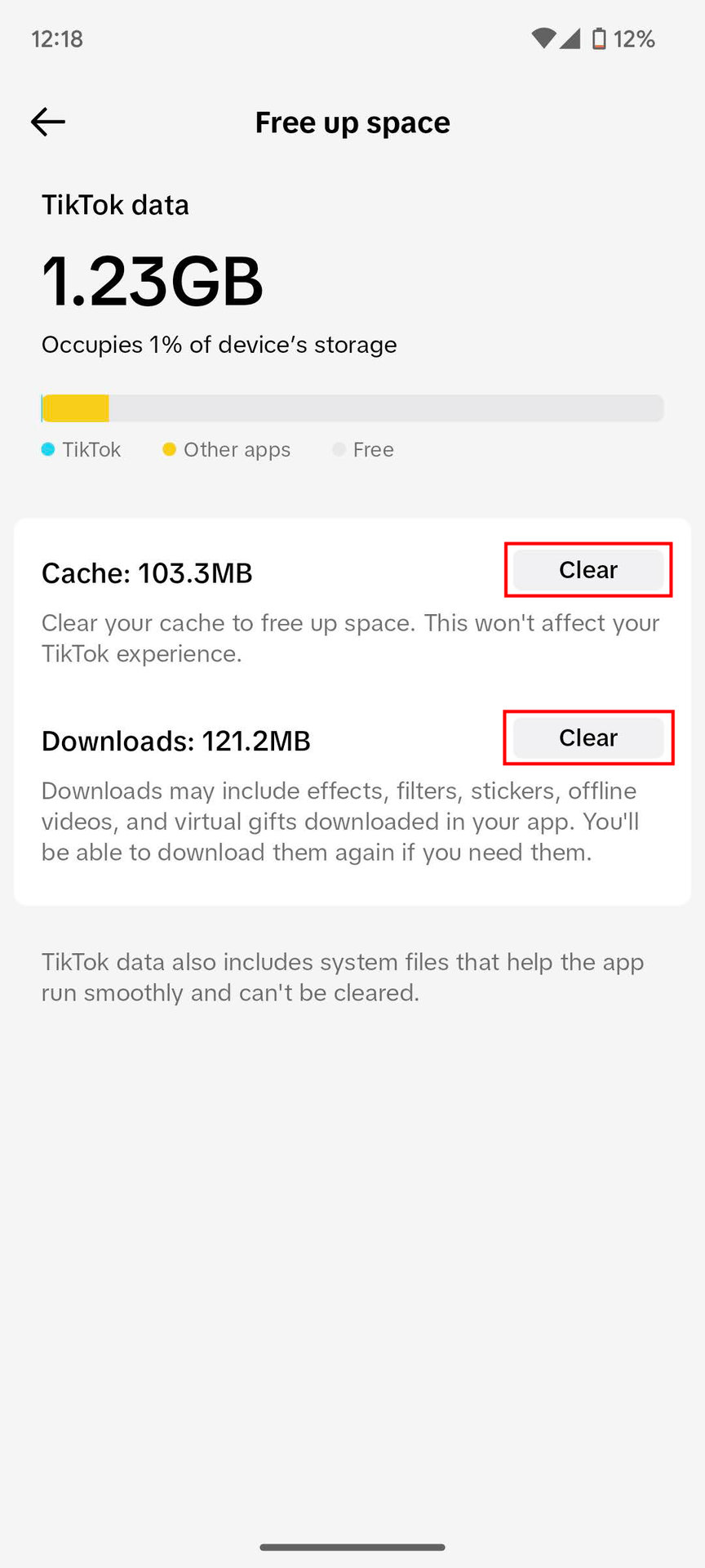 How to clear cache on TikTok app (4)