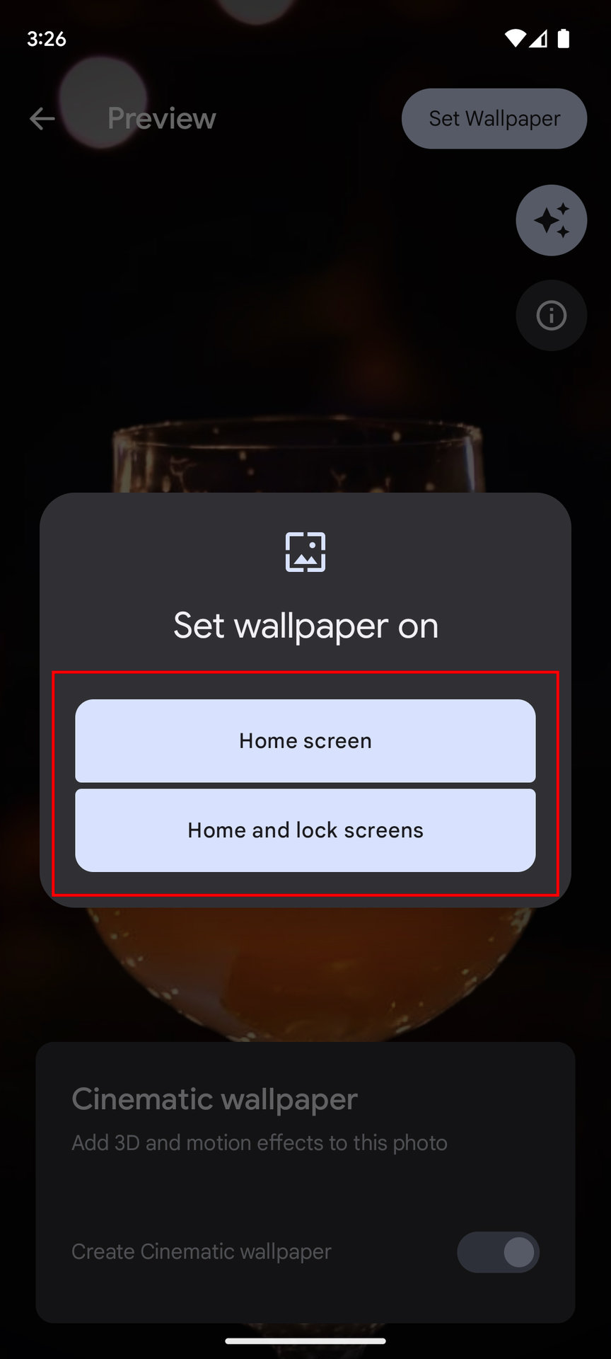How to create a Cinematic wallpaper on Android 6