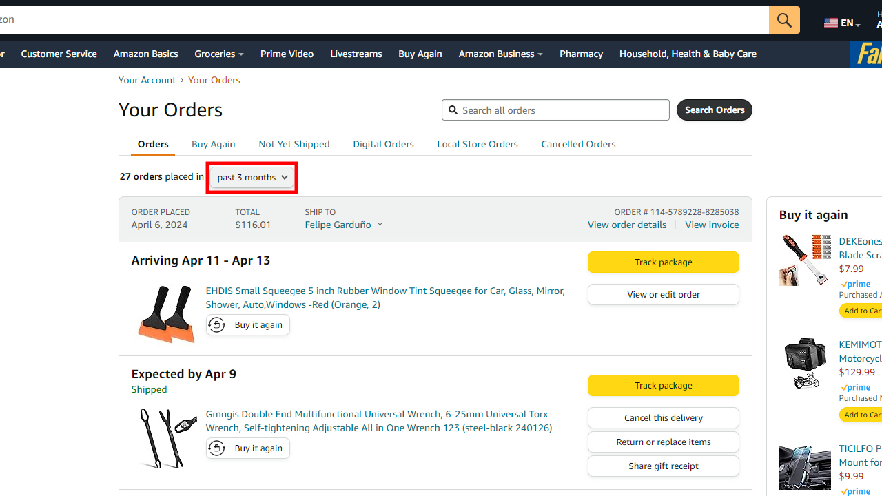How to find archived orders on Amazon (2)