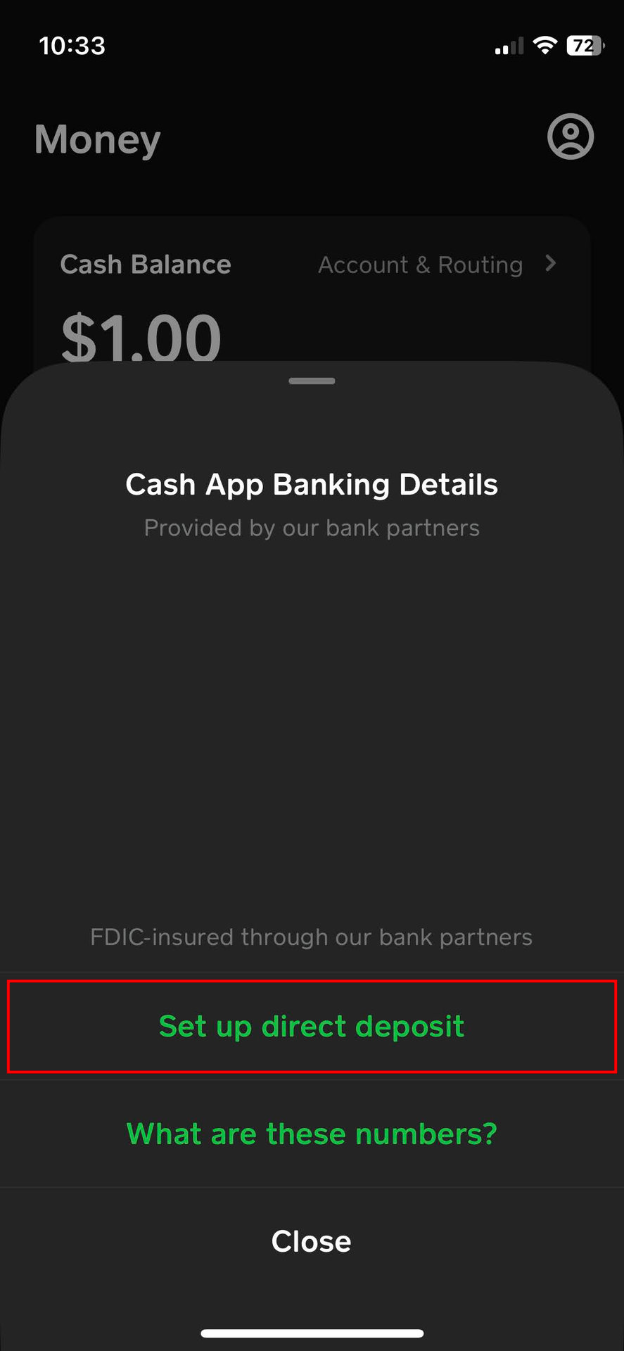 How to get a direct deposit form on Cash App 2