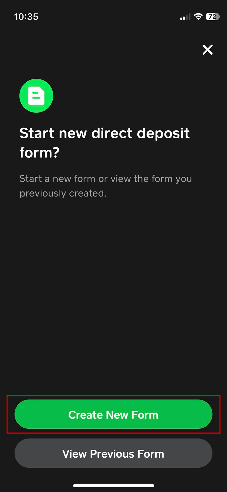 How to get a direct deposit form on Cash App 4
