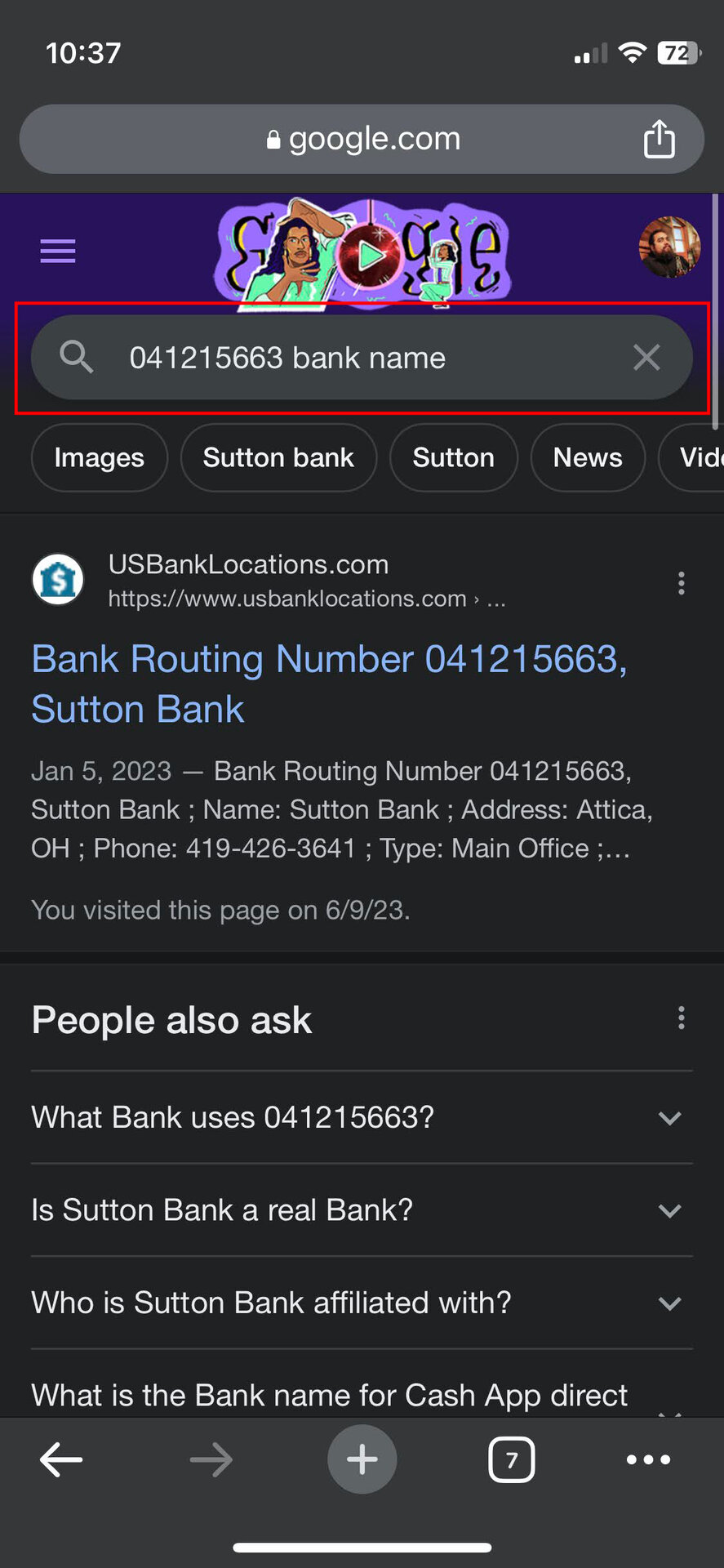 How to get your Cash App bank name with the routing number 3
