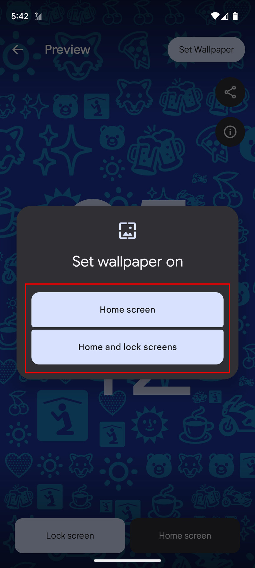 How to make an Emoji wallpaper on Android 6