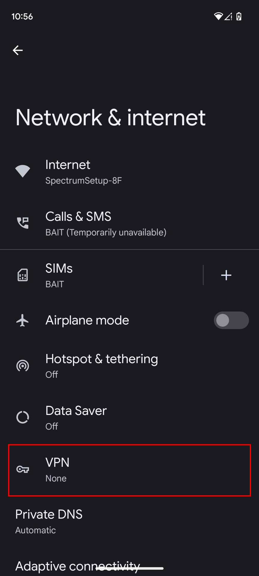 How to remvoe a VPN on Android 13 (2)