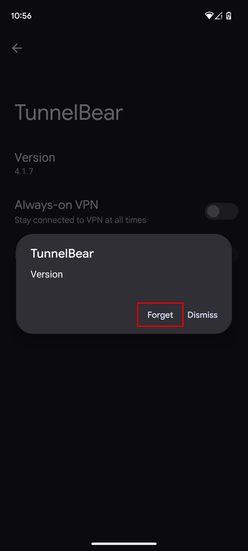 How to remvoe a VPN on Android 13 (5)