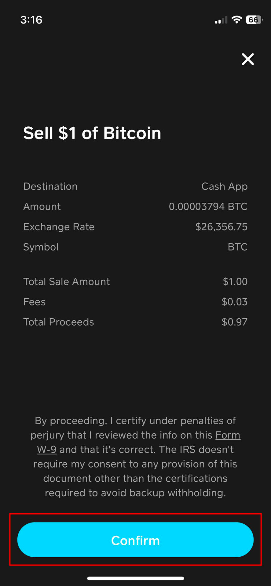 How to sell Bitcoin on Cash App 5