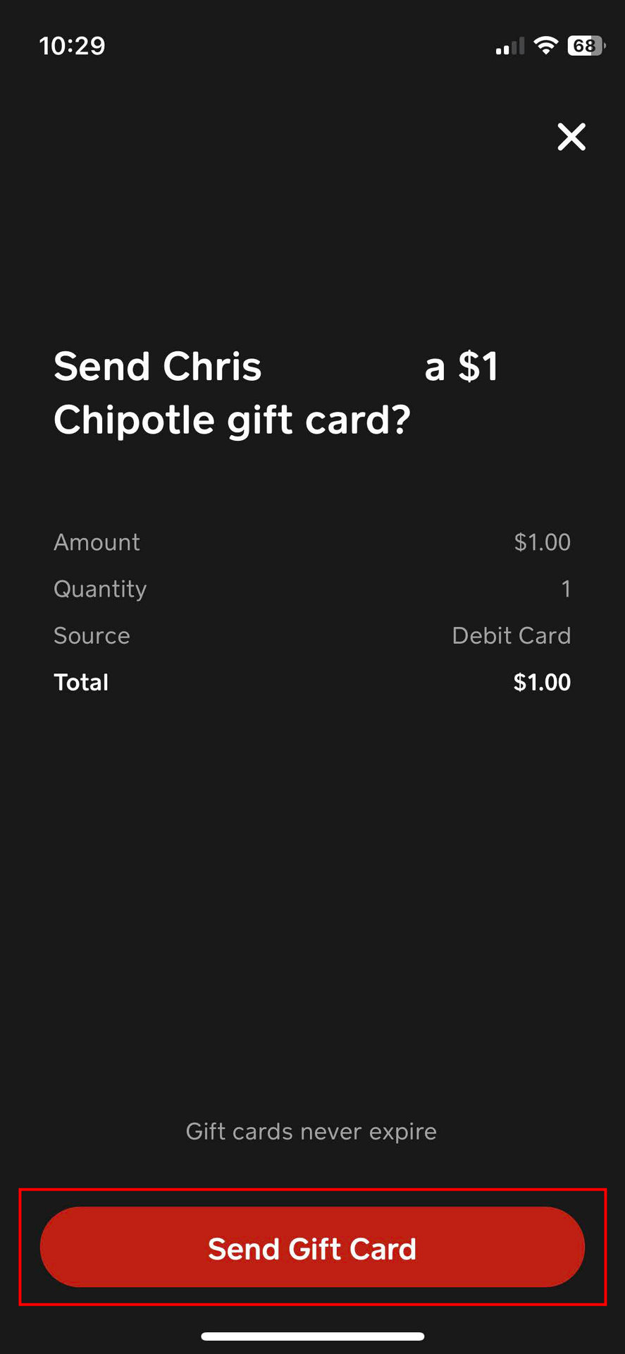 How to send someone a Cash App gift card 5