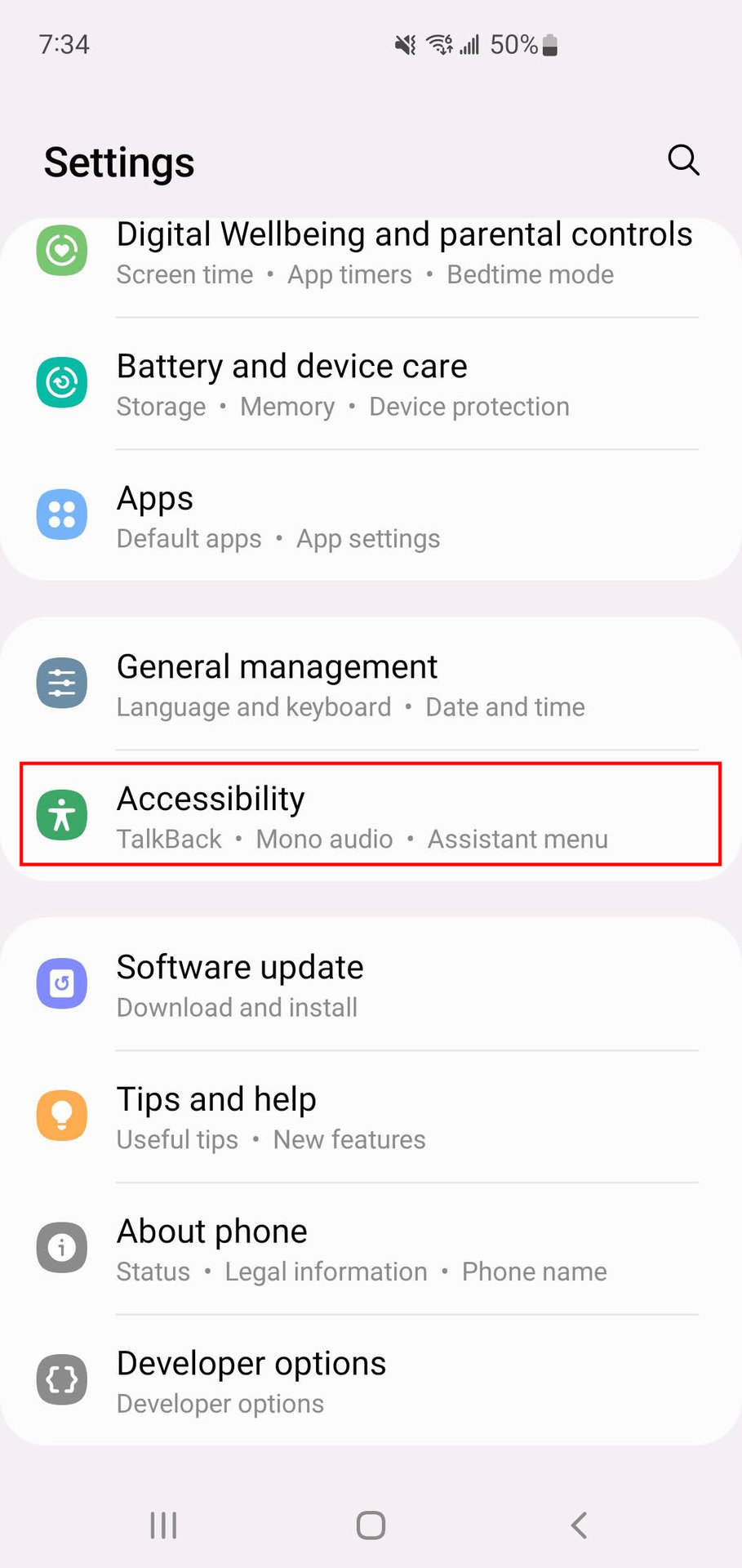 How to take a screenshot with the Samsung Assistant Menu 1
