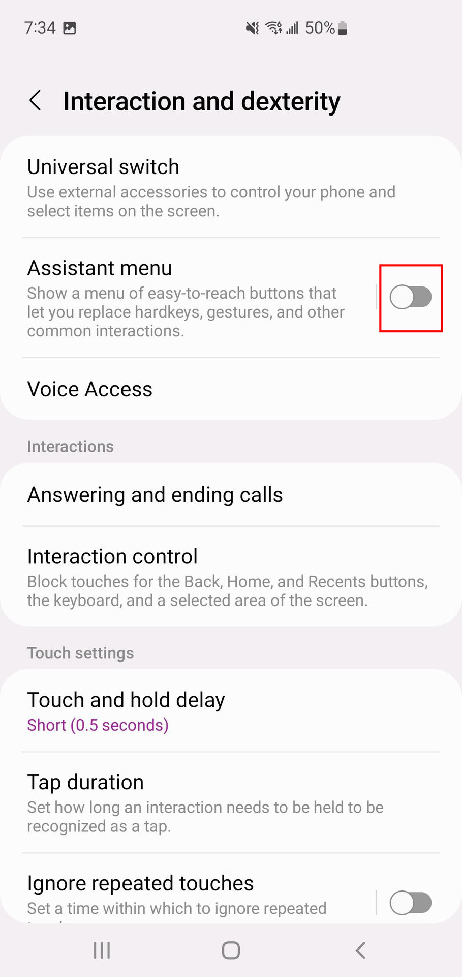 How to take a screenshot with the Samsung Assistant Menu 3