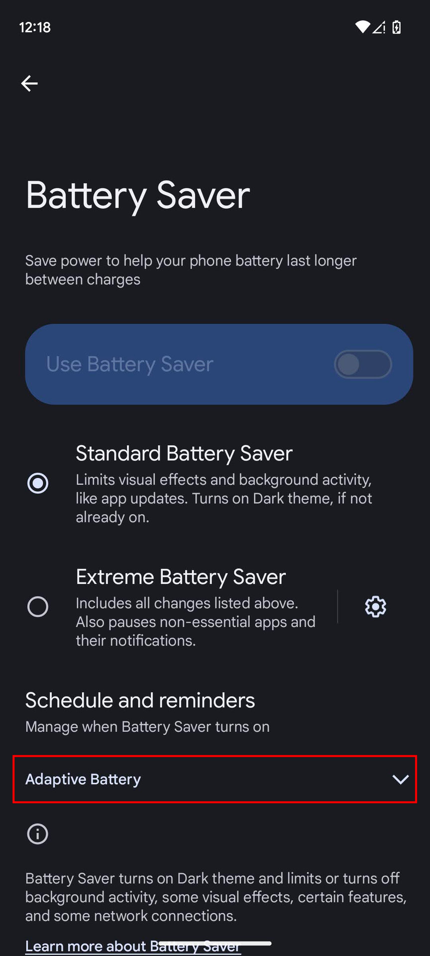 How to turn on Adaptive Battery (3)