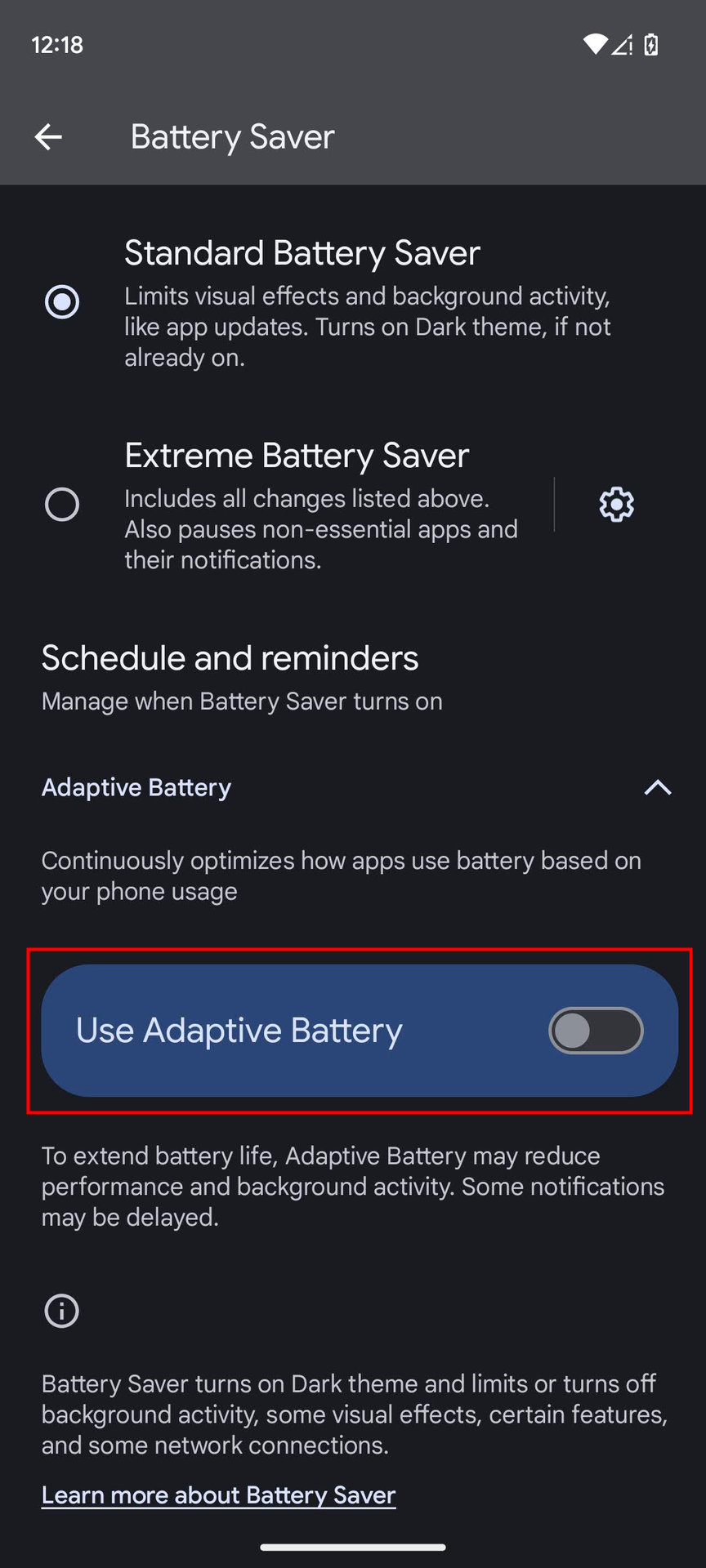 How to turn on Adaptive Battery (4)