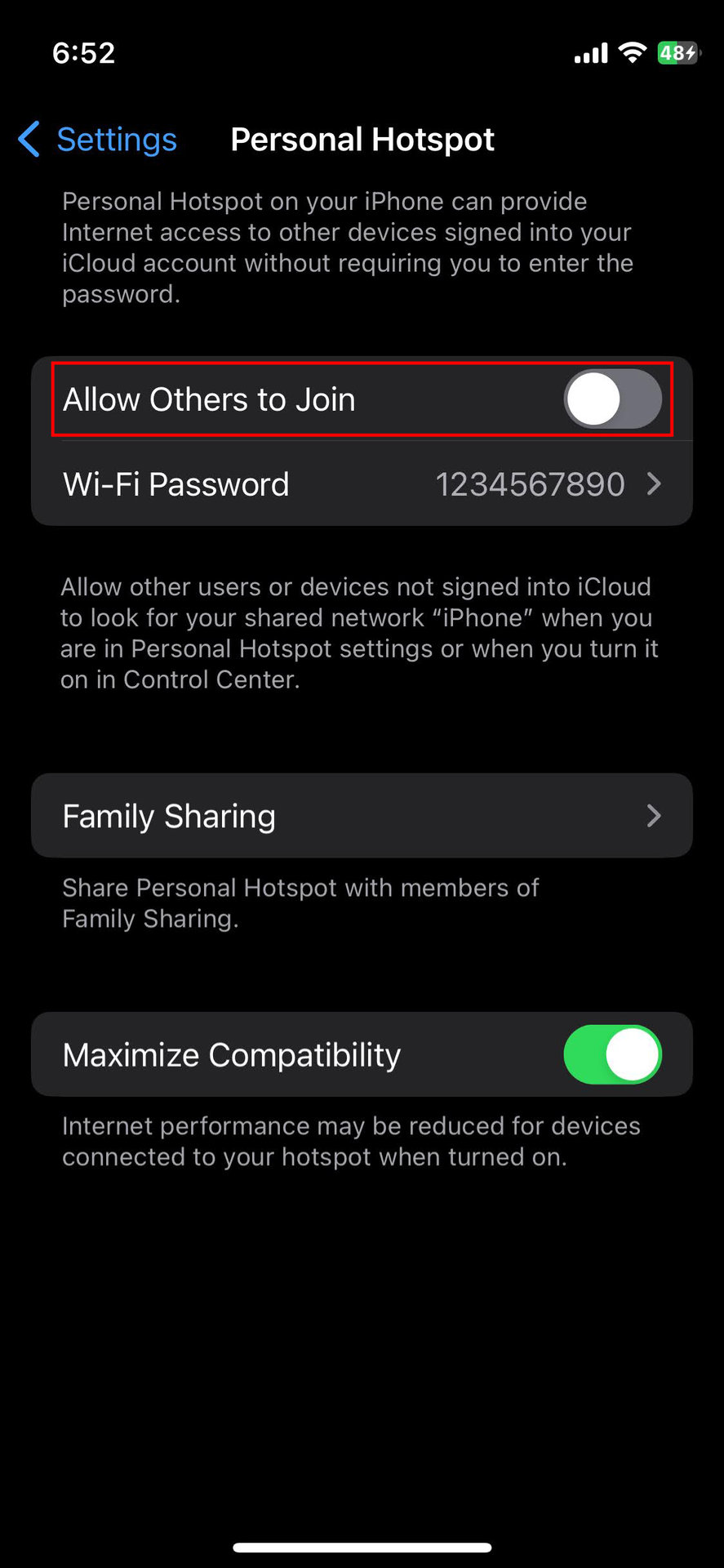 How to turn on hotspot on iPhone (2)