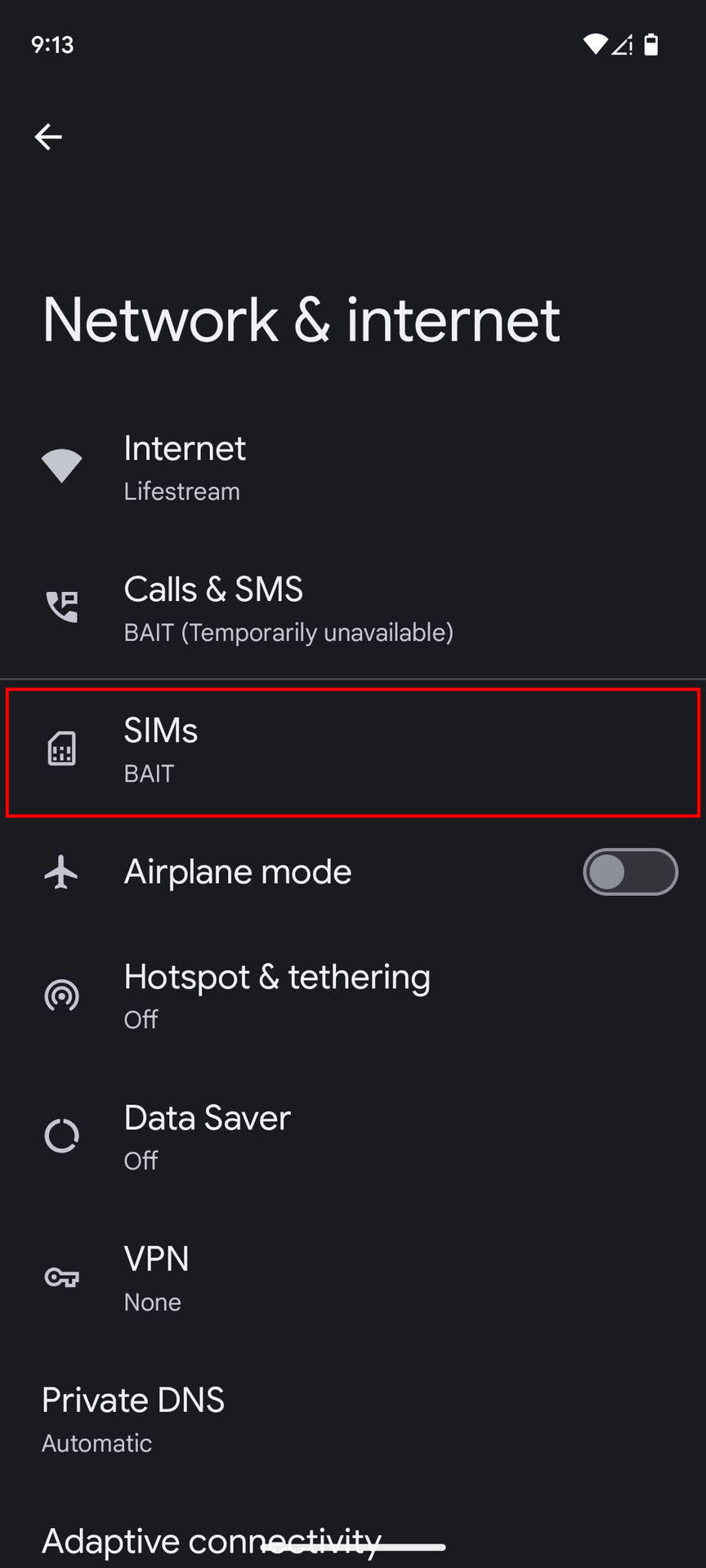How to turn on mobile data on Android 14 (2)