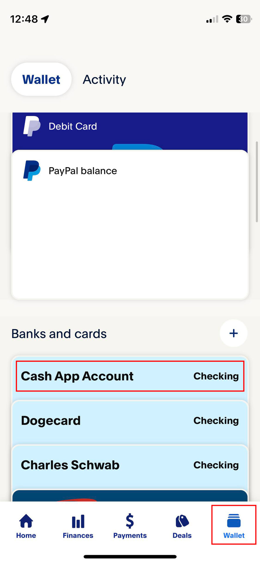 Link your Cash App bank account to PayPal and transfer money directly 1