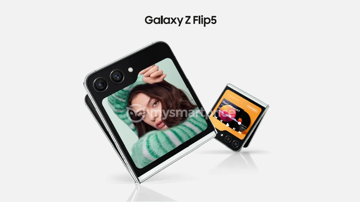 Samsung Galaxy Z Flip 5 press render MySmartPrice edit