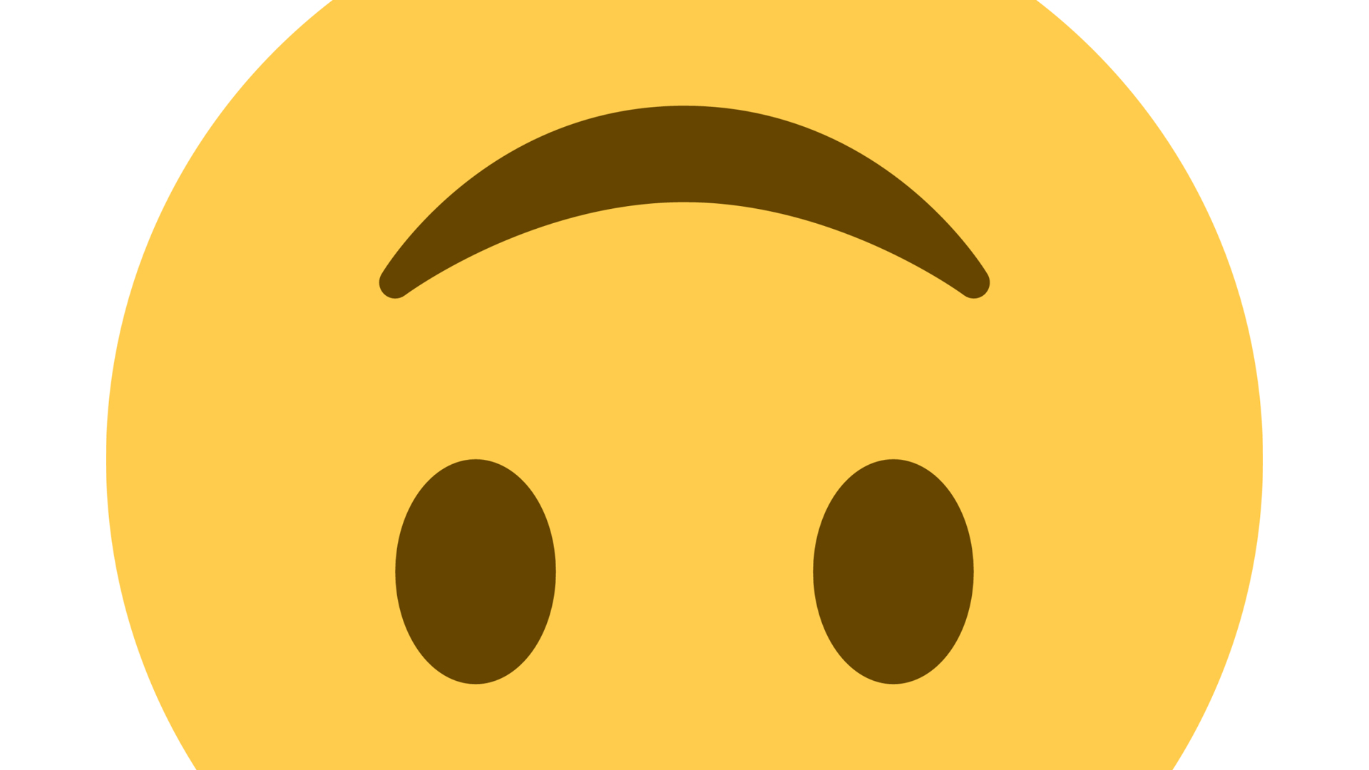 The upside-down emoji in closeup