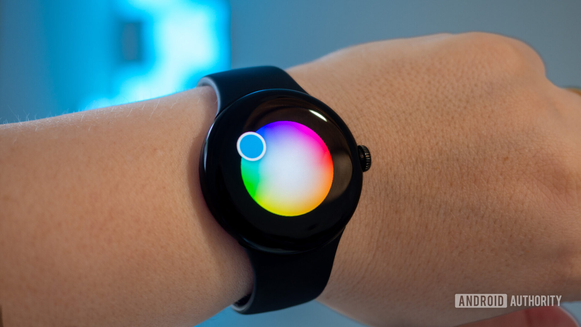 google home app wear os pixel watch smart light color wheel