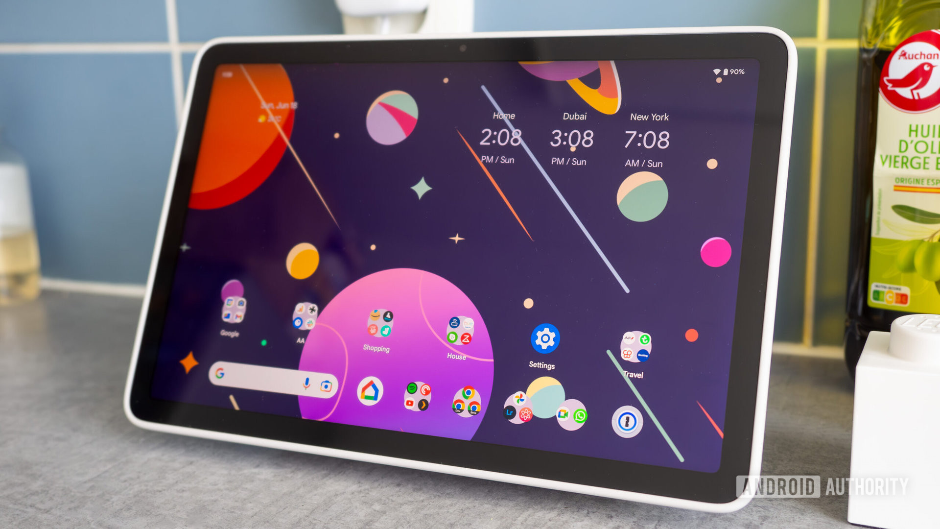 google pixel tablet homescreen