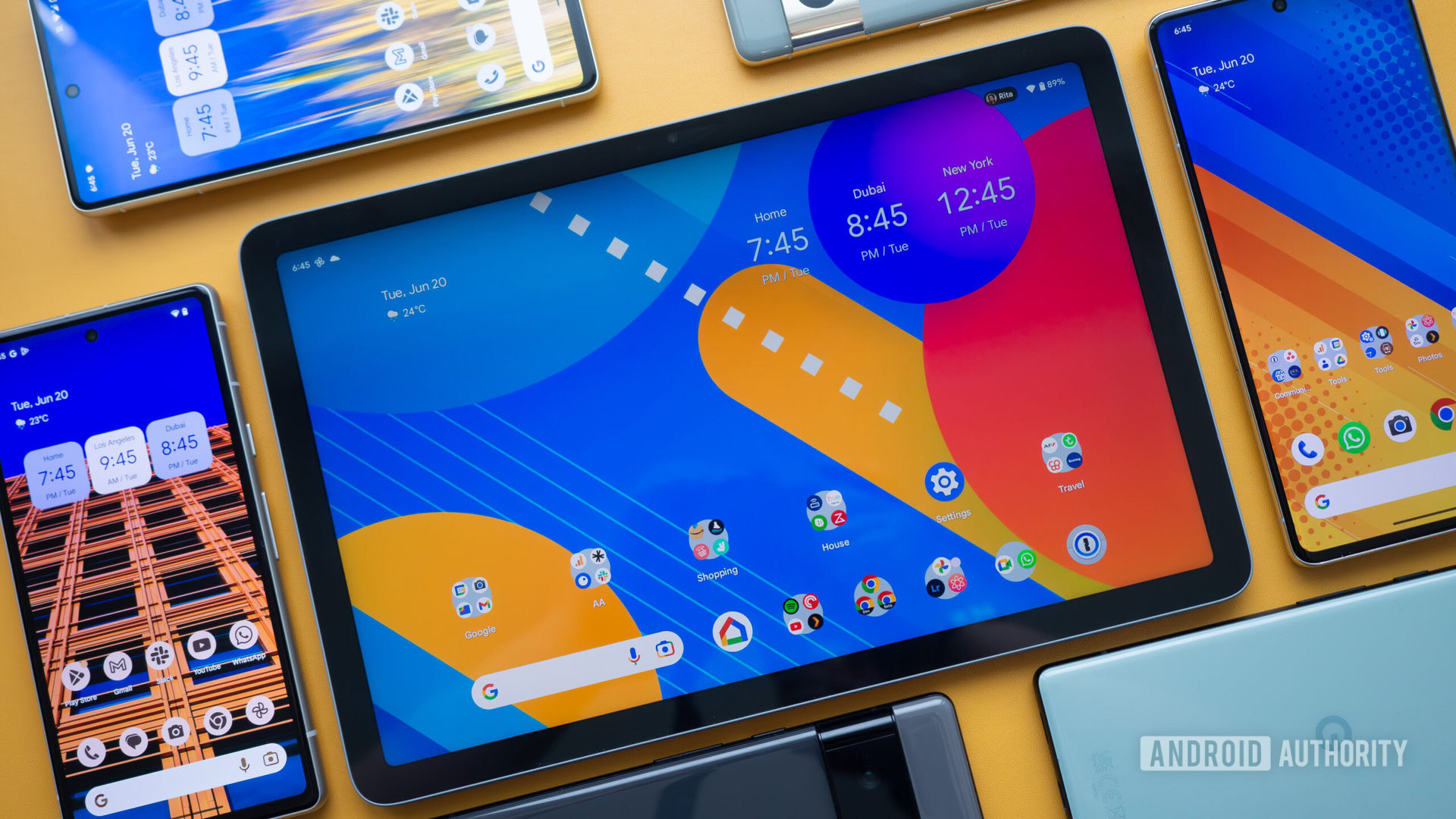 Google Pixel Tablet Pixel Teléfonos Android Pantalla de inicio 1