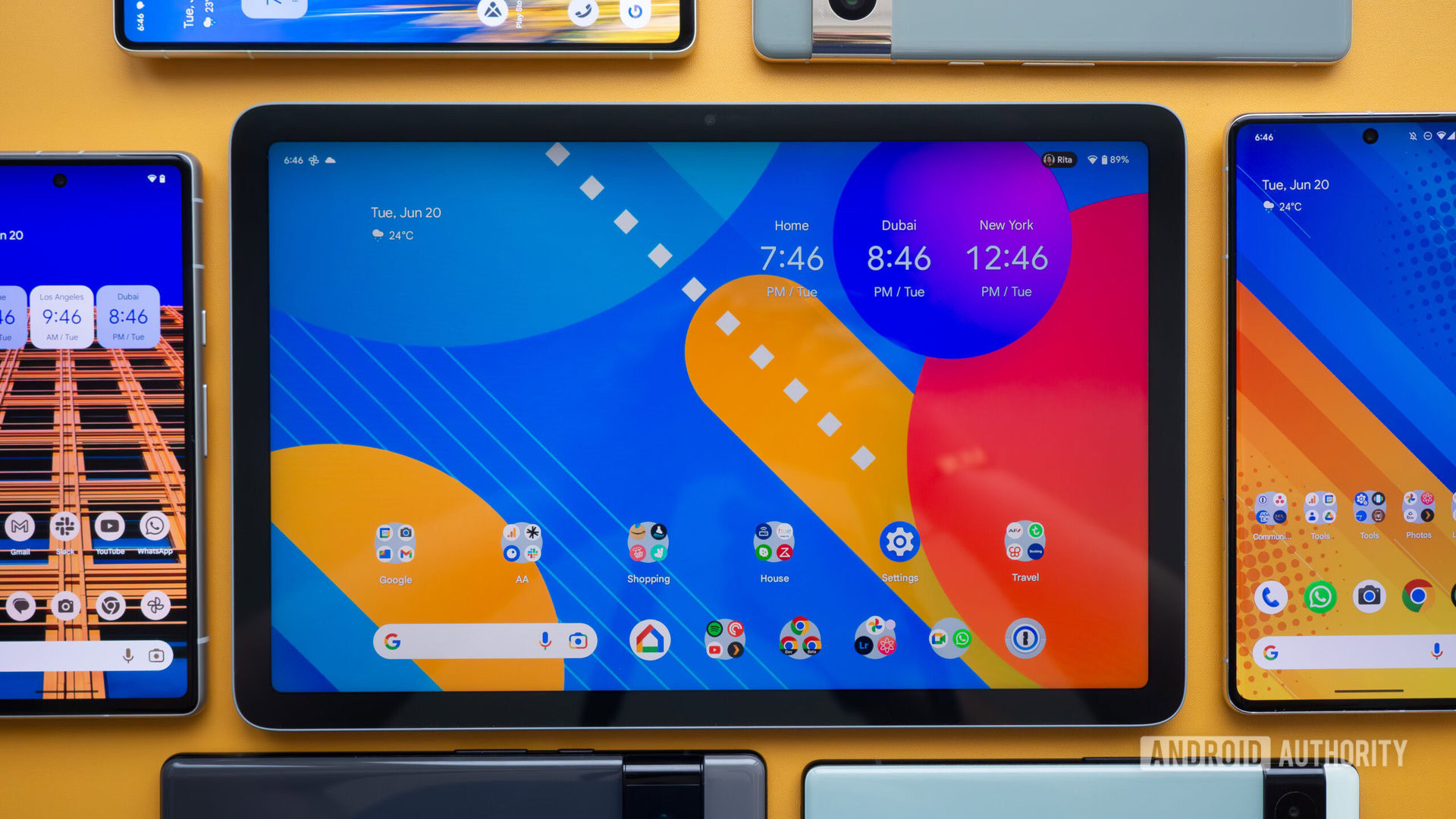 Google Pixel Tablet Pixel Teléfonos Android Pantalla de inicio 2