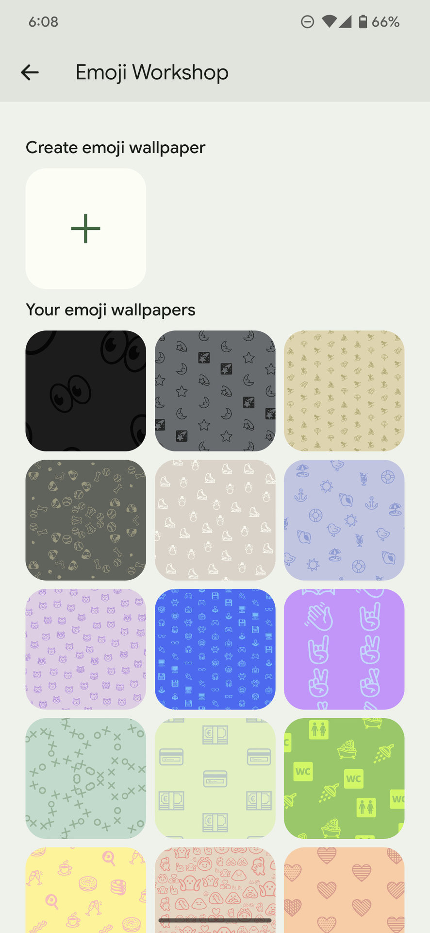 google pixel wallpaper picker emoji workshop