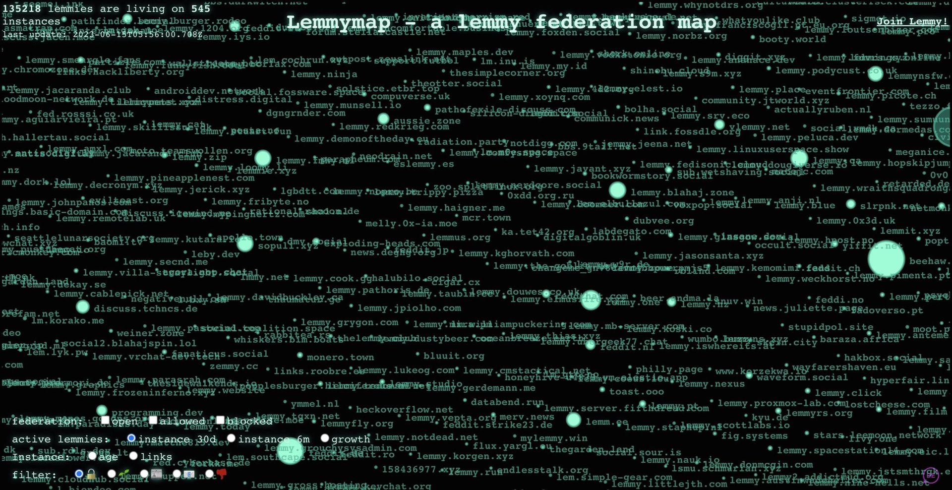 lemmy map