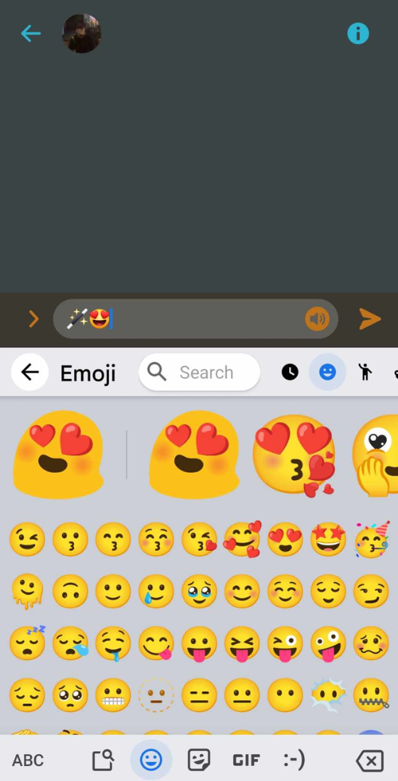 android gboard kitchen blob emoji heart shaped eyes