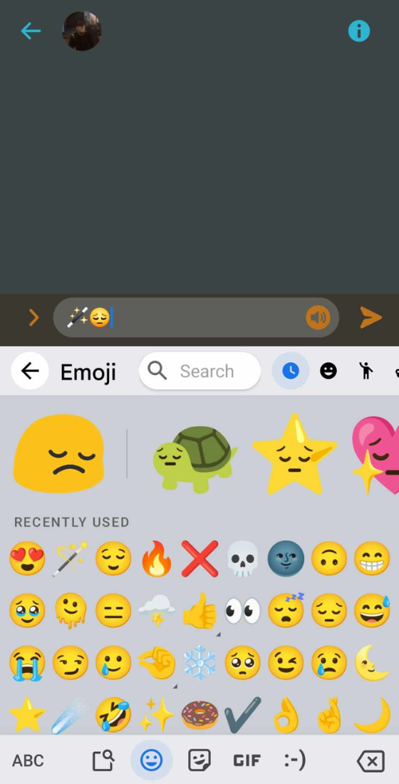 android gboard kitchen blob emoji sad